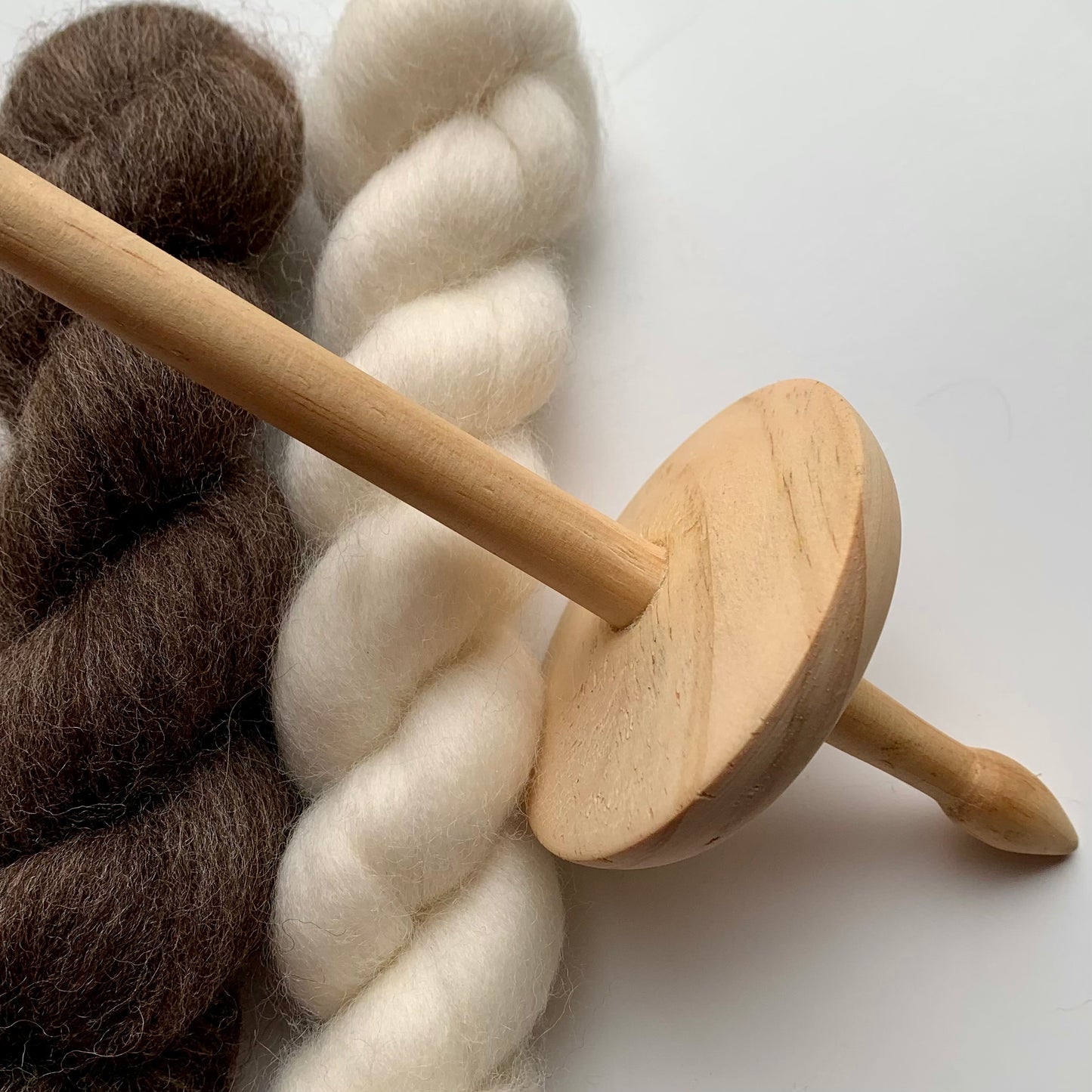 35g Handcrafted Drop Spindle and Fibre Bundle
