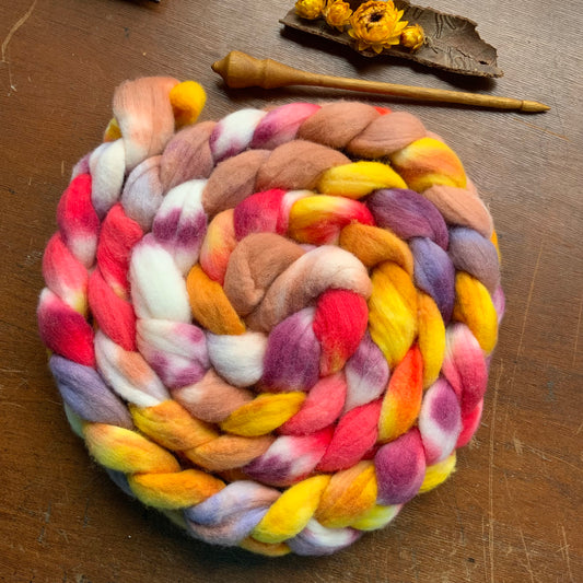 “Autumn” on White Gum Wool